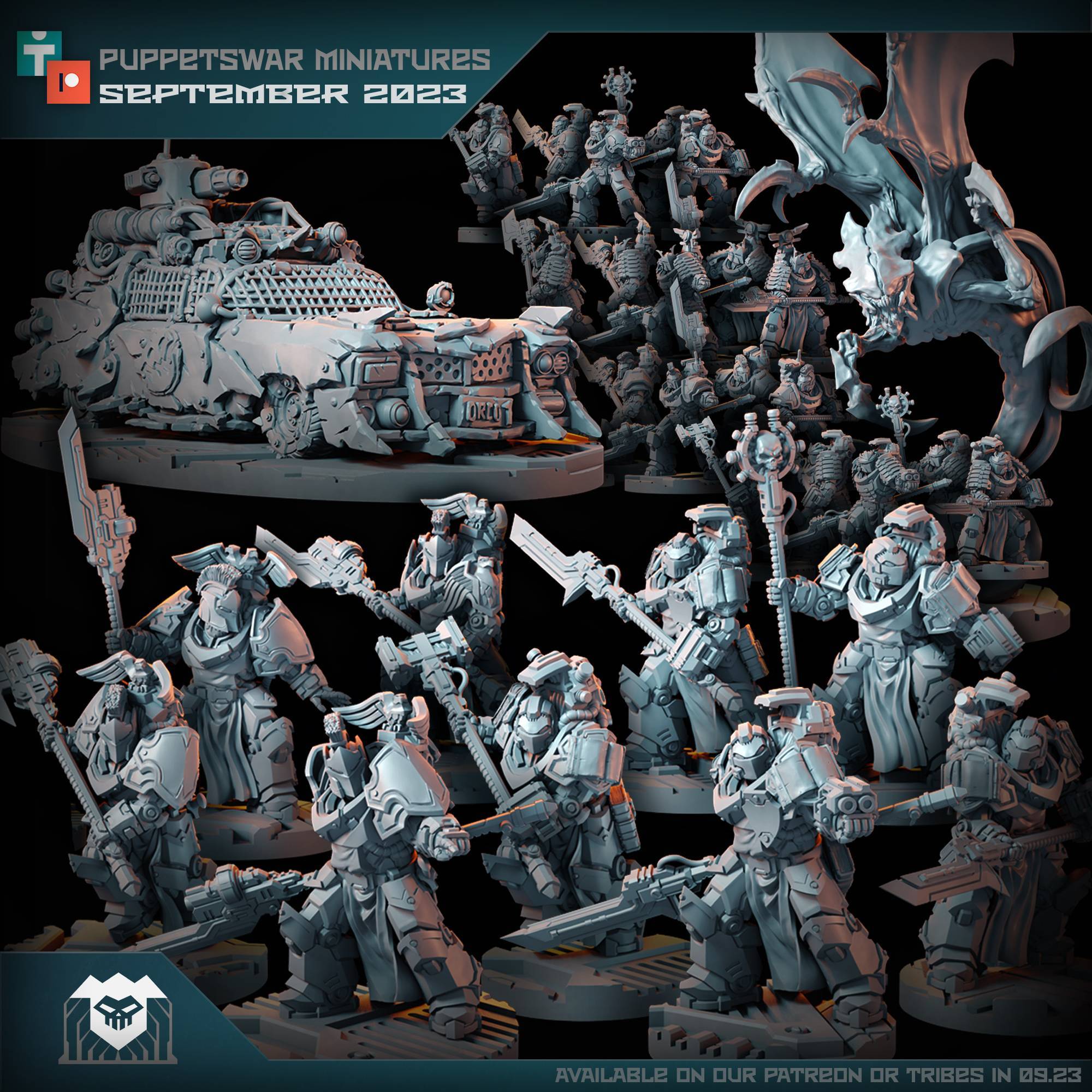 Puppetswar Miniatures 2023/09 Releases! STL Pirate