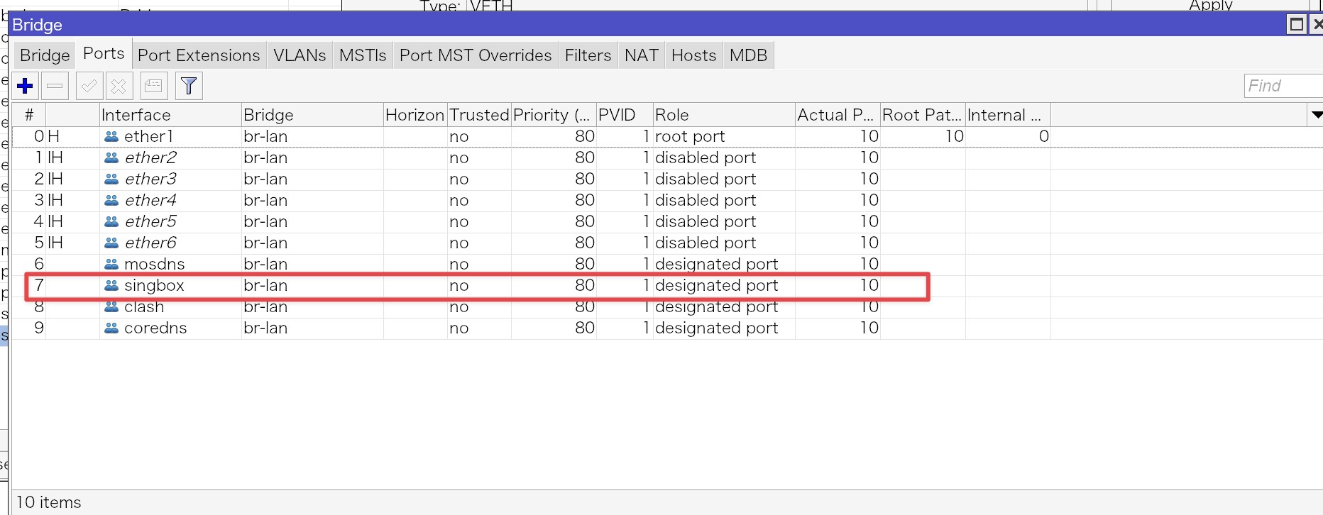 admin@10.0.0.1 (MikroTik) - WinBox (64bit) v7.13.5 on RB5009UG+S+ (arm64)-02-23-15-35