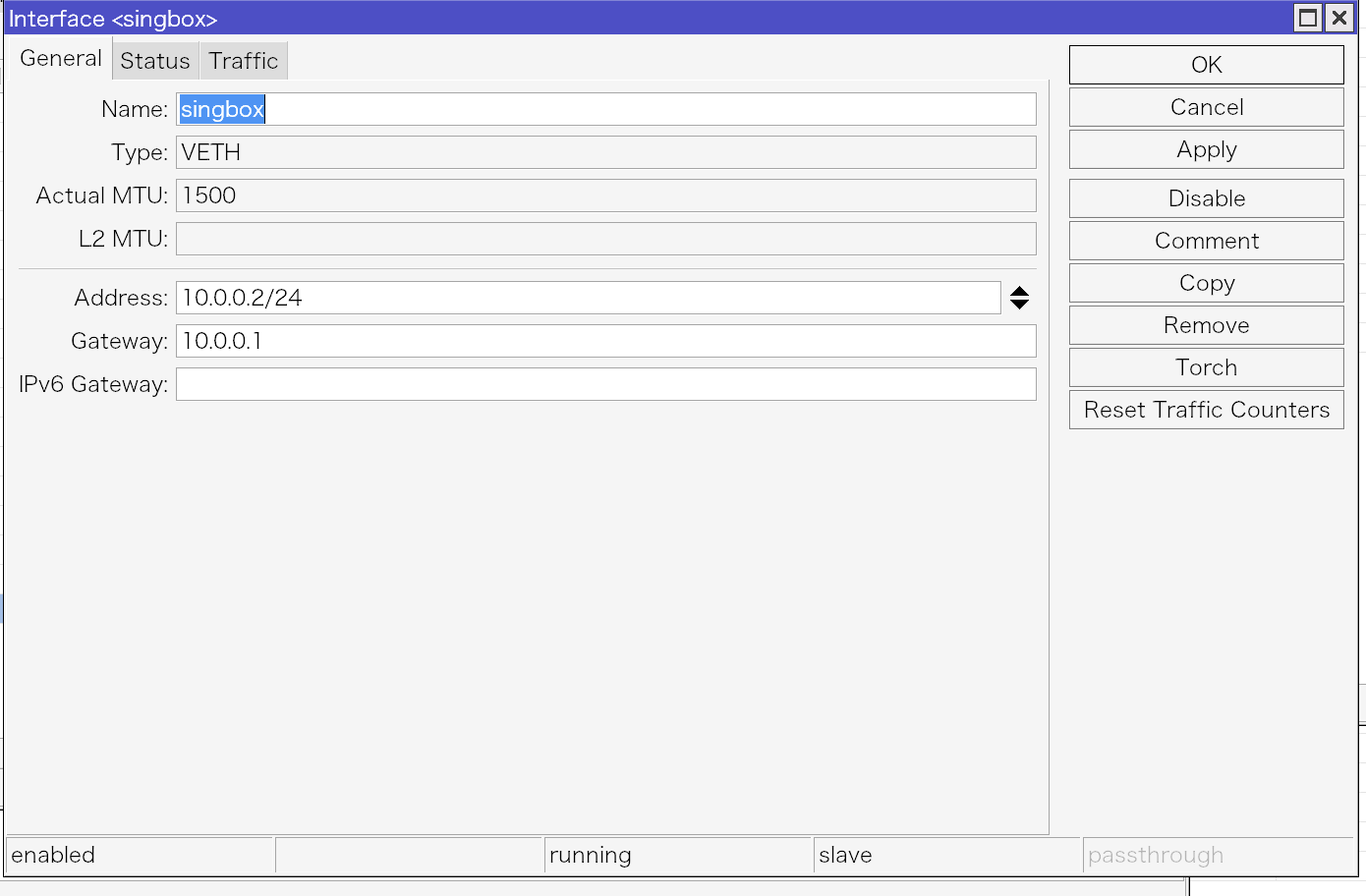 admin@10.0.0.1 (MikroTik) - WinBox (64bit) v7.13.5 on RB5009UG+S+ (arm64)-02-23-15-34 1