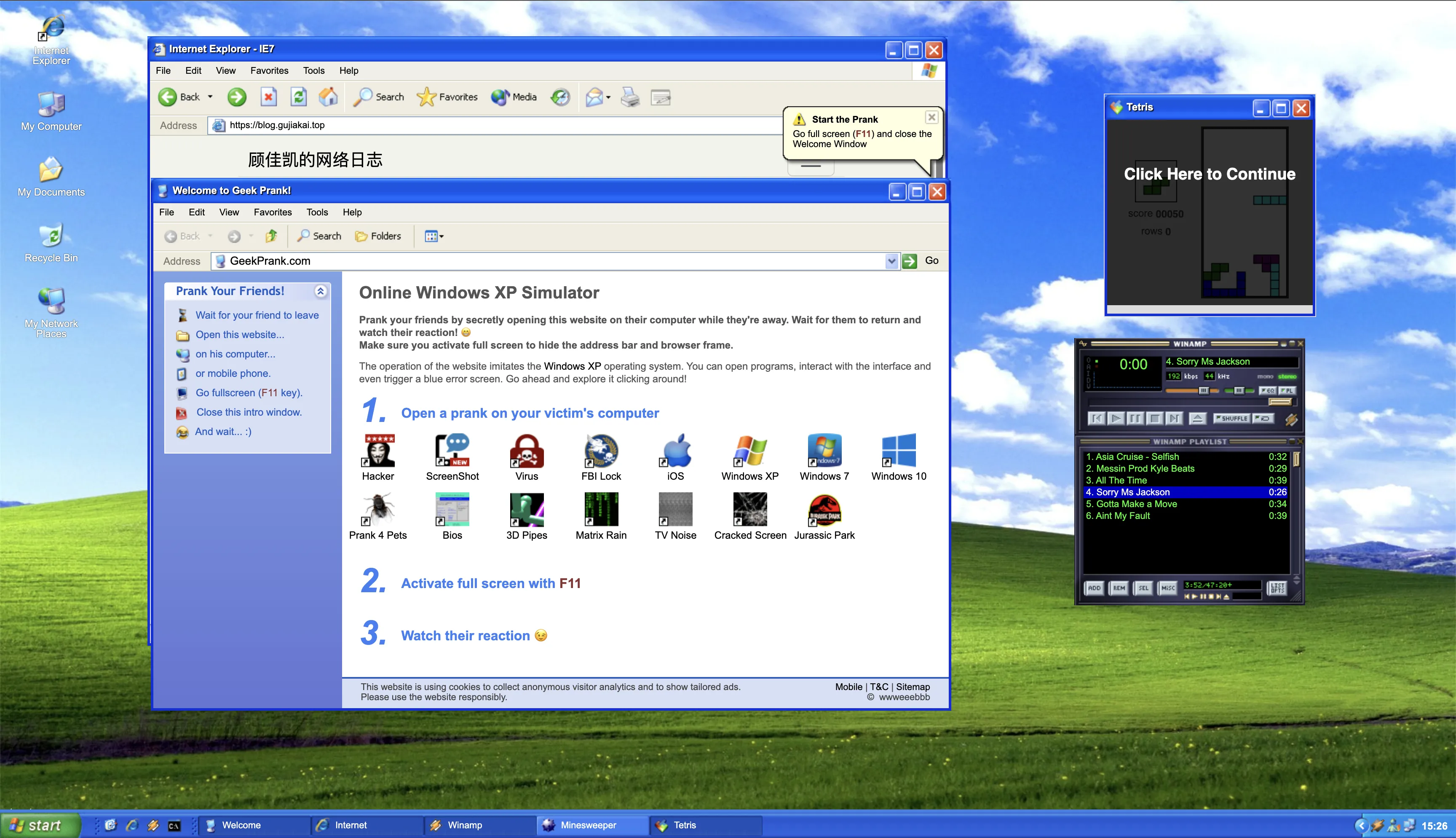 Online Windows XP Simulator