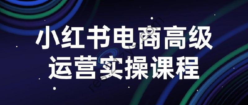 小红书电商高级运营实操课程