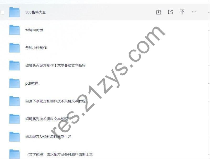 摆摊创业必备  卤水卤料酱料秘方大全   秘制配方制作教程