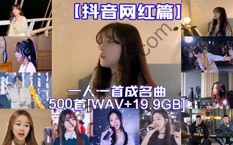 《抖音网红篇》一人一首网红成名曲整合500首无损歌曲每一首都是热搜榜神曲WAV
