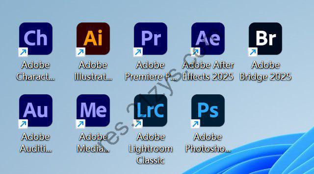 Adobe2025抢先版    其包括PS、AE、lr、ME等9款软件,一键安装激活!