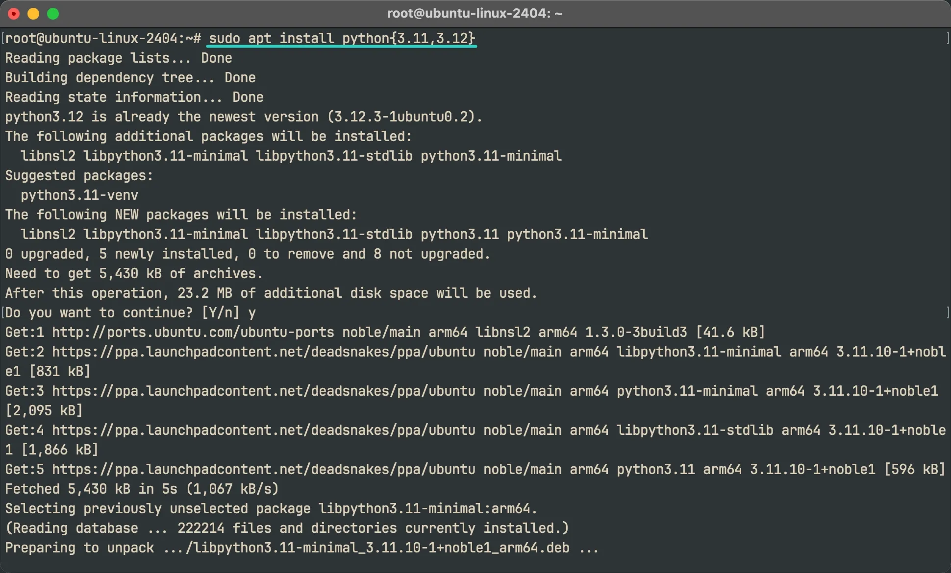 安装其他版本 Python