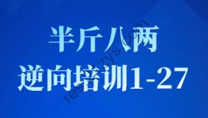 半斤八两逆向培训1-27