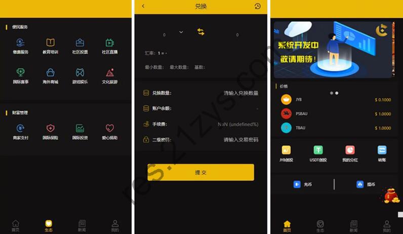 CAGI虚拟资产币投资币理财创投源码 杠杆转账源码
