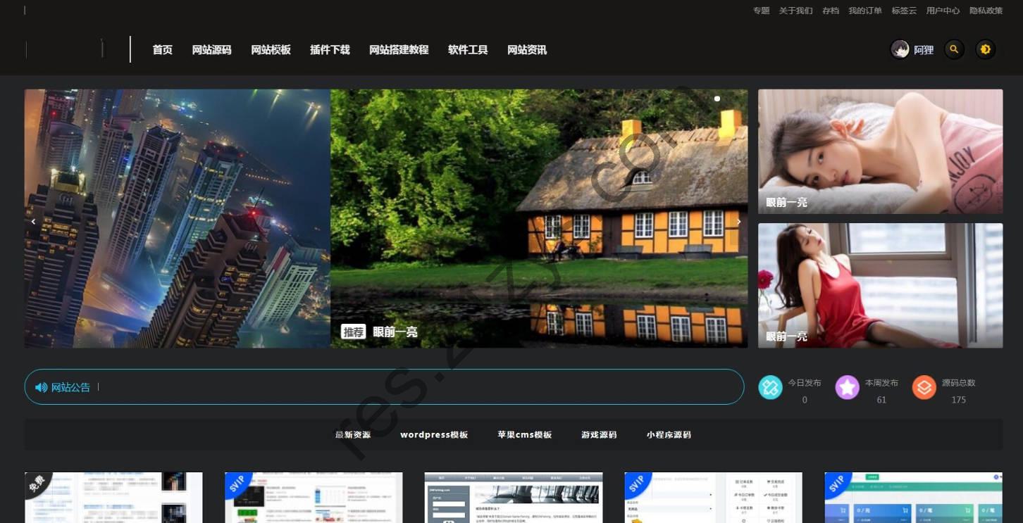 WordPress模板 RiPro子主题 huzao-child v4.0 简洁大气 集成后台美化包