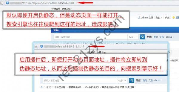 Discuz插件 强制伪静态地址seo v5.3