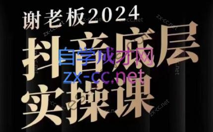 2024谢老板底层实操课