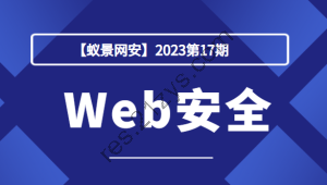 【蚁景网安】2023第17期Web安全