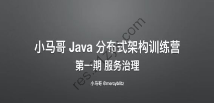 Java分布式架构训练营1期|完结