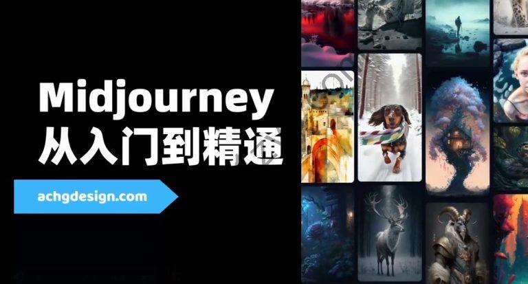 Midjourney从入门到精通-最新AI智能绘画视频教程|价值599元