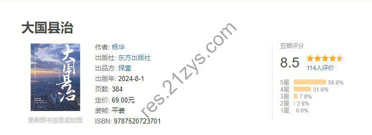 1月8日豆瓣8.0+电子书