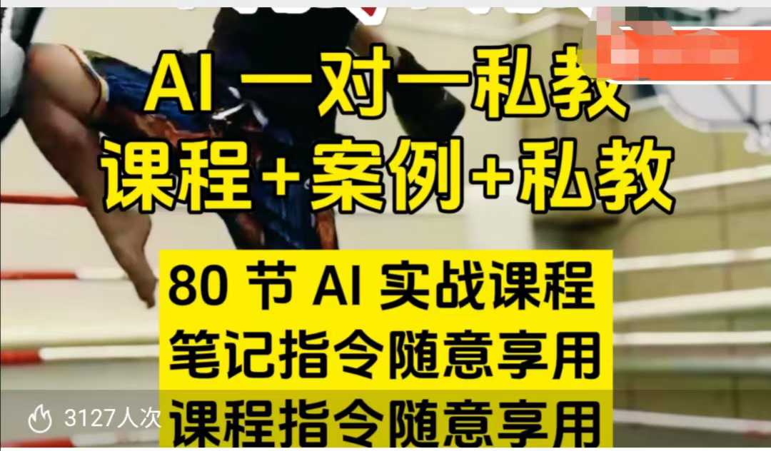 AI指令实战课，课程+案例，80节AI实战课程，笔记指令随意享用，课程指令随意享用