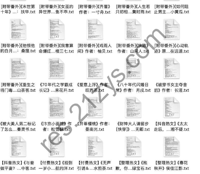 2025年2月14日40部付费抖音豆瓣爽文小说  防和谐速存