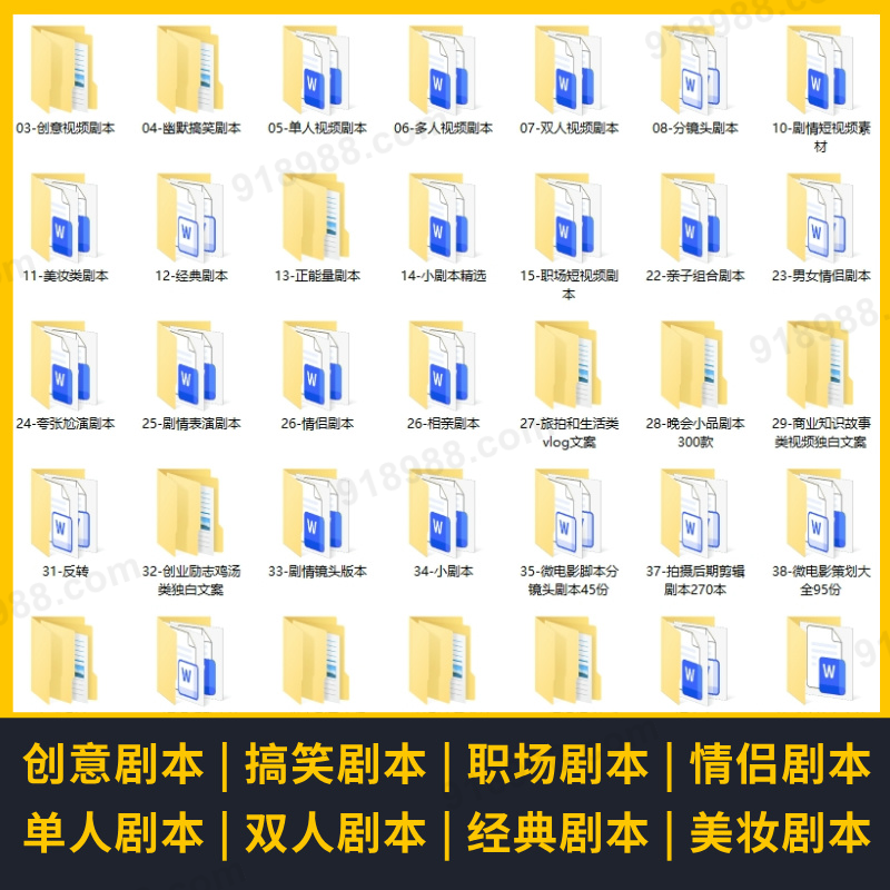 短视频热门剧本大全 2600+