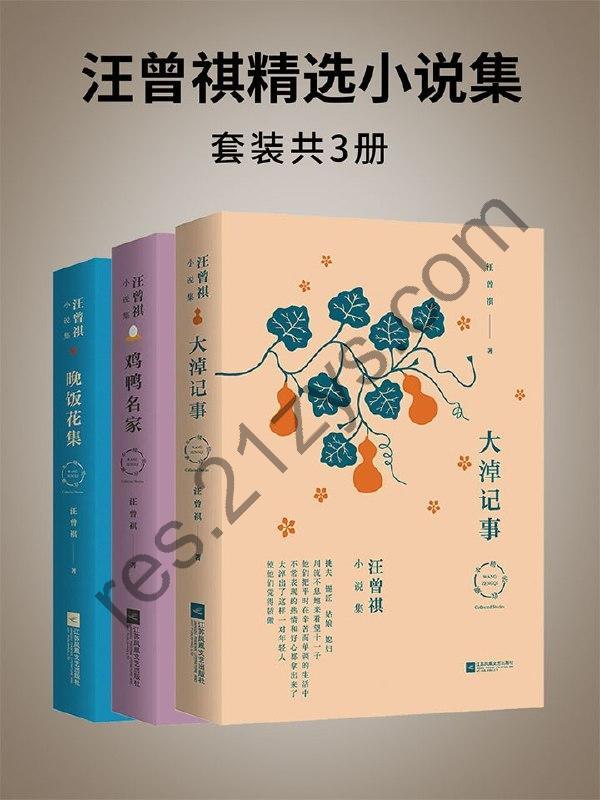 《汪曾祺精选小说集》套装共3册 汪曾祺短篇小说精选集[epub]