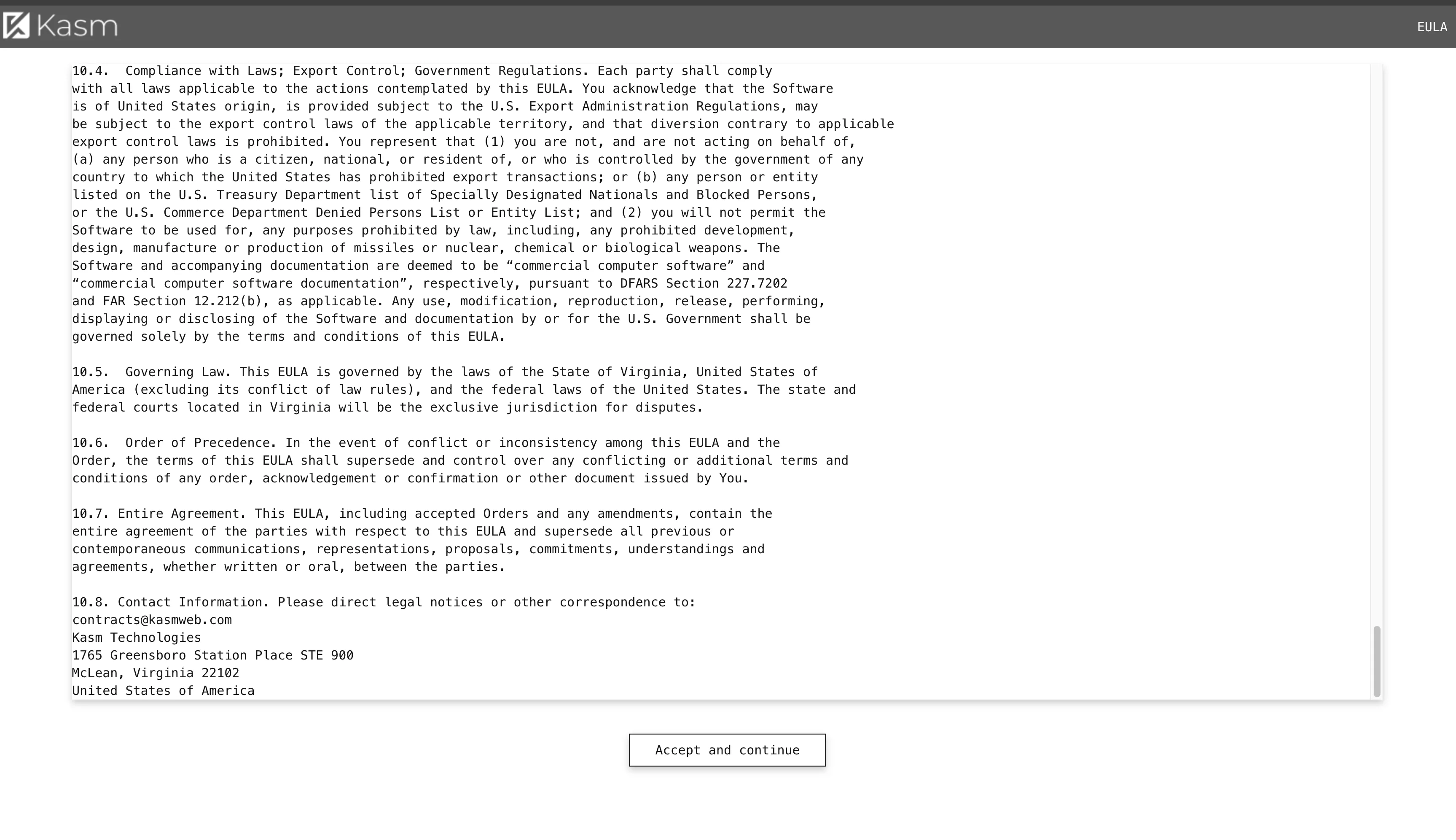 访问https://your_ip:3000，进入Kasm Workspaces安装向导。
