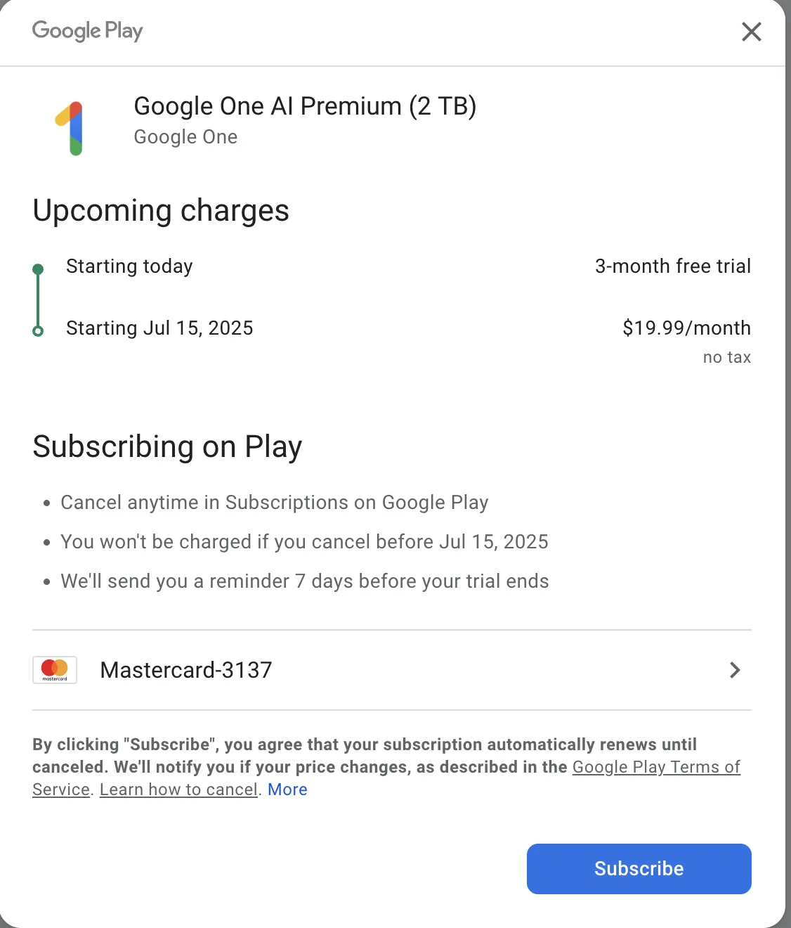 Google又送了我三个月的Gemini Advanced会员