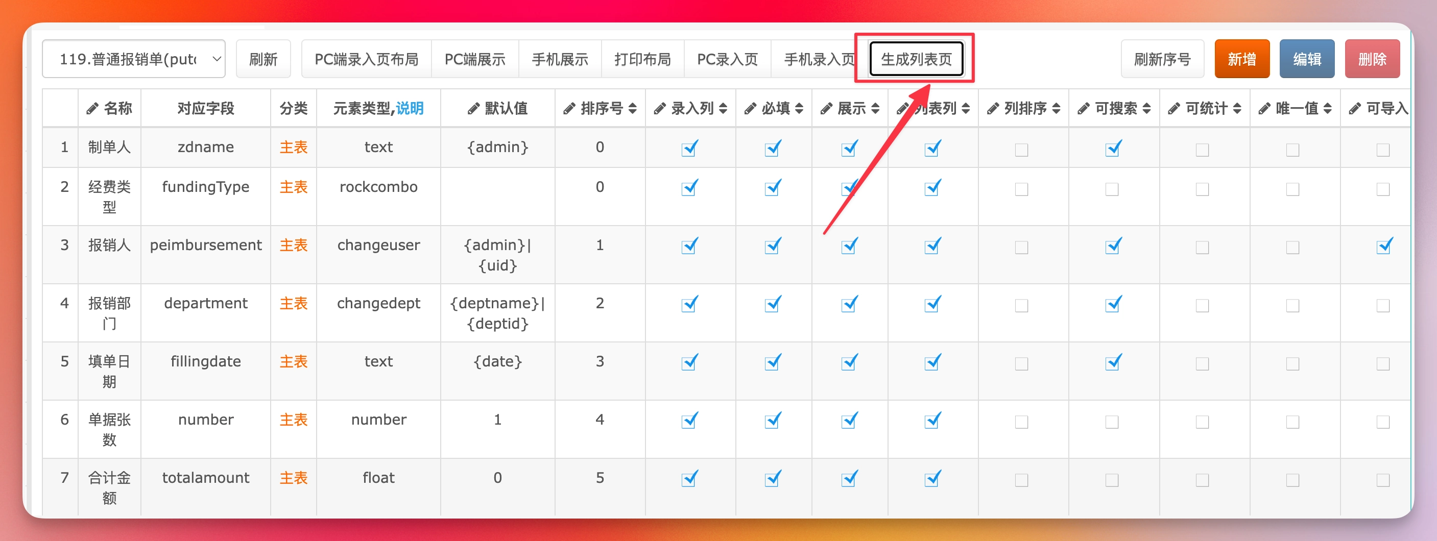 生成列表页
