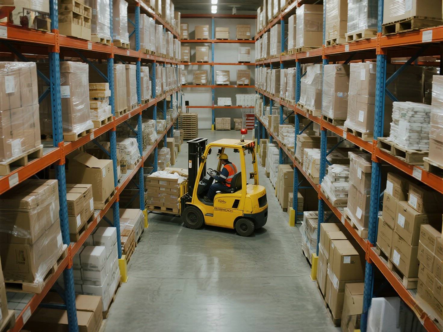 仓库叉车作业监控画面