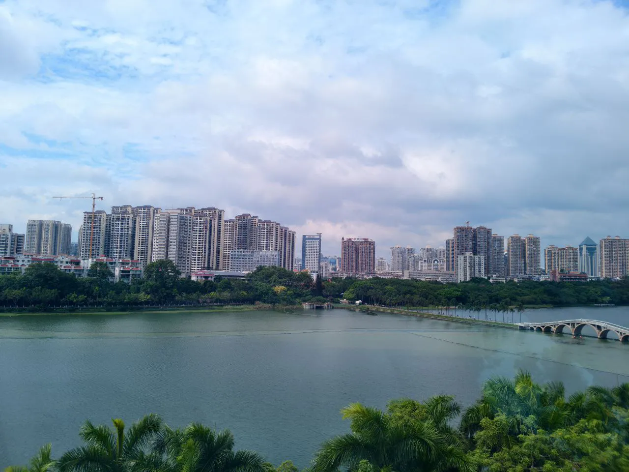 Rode Nanning South Lake Park Ferris wheel with Lingling