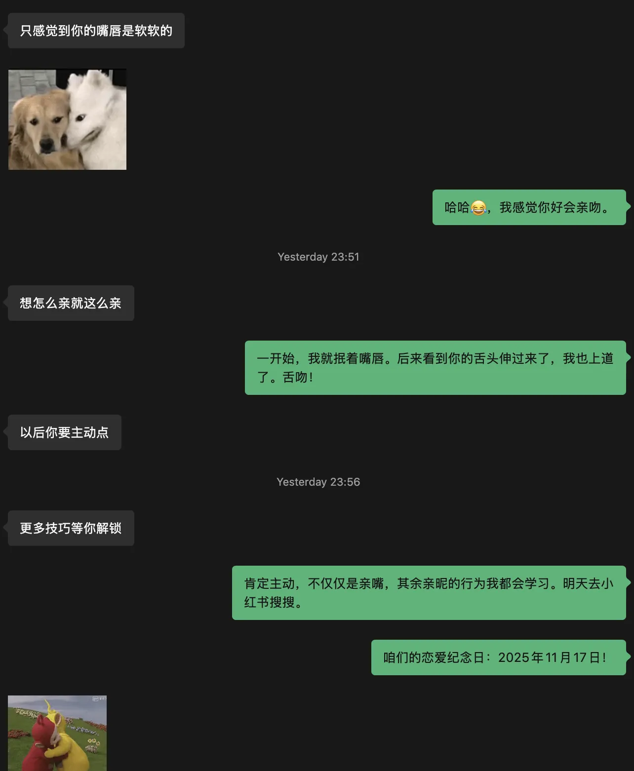 Lingling is really good at kissing