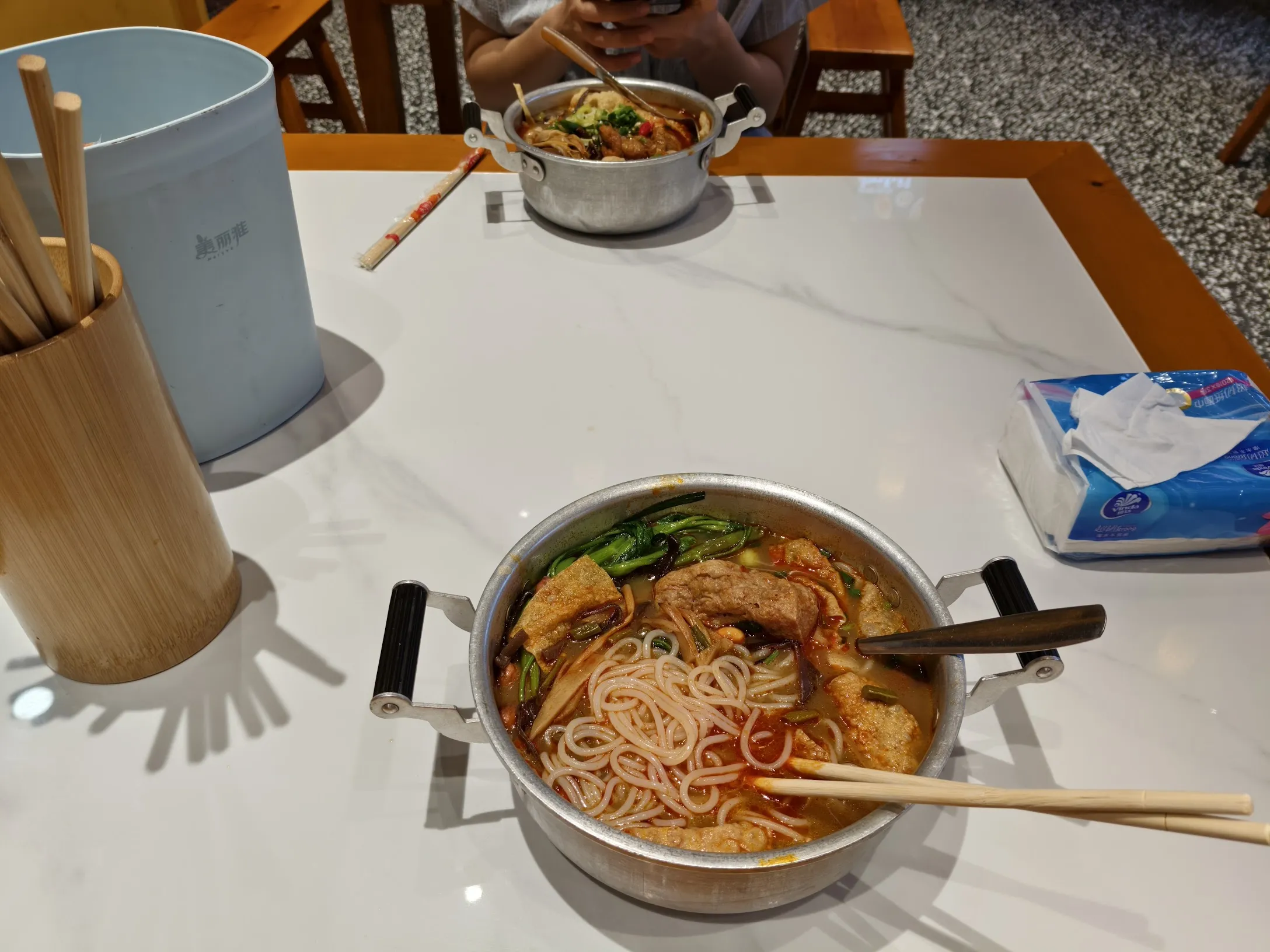 Ate snail noodles with Lingling