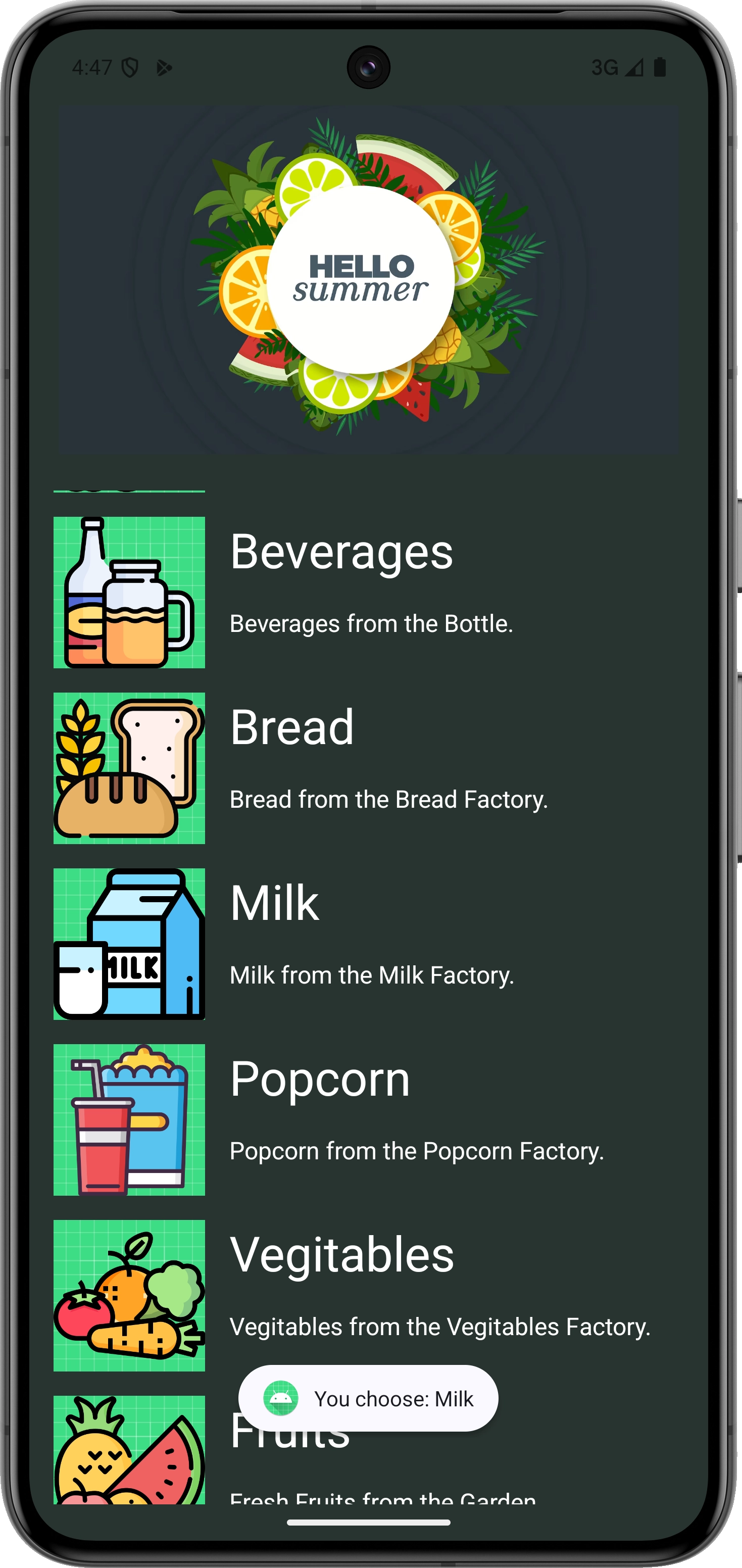 RecyclerView-Stewed Noodles 资源