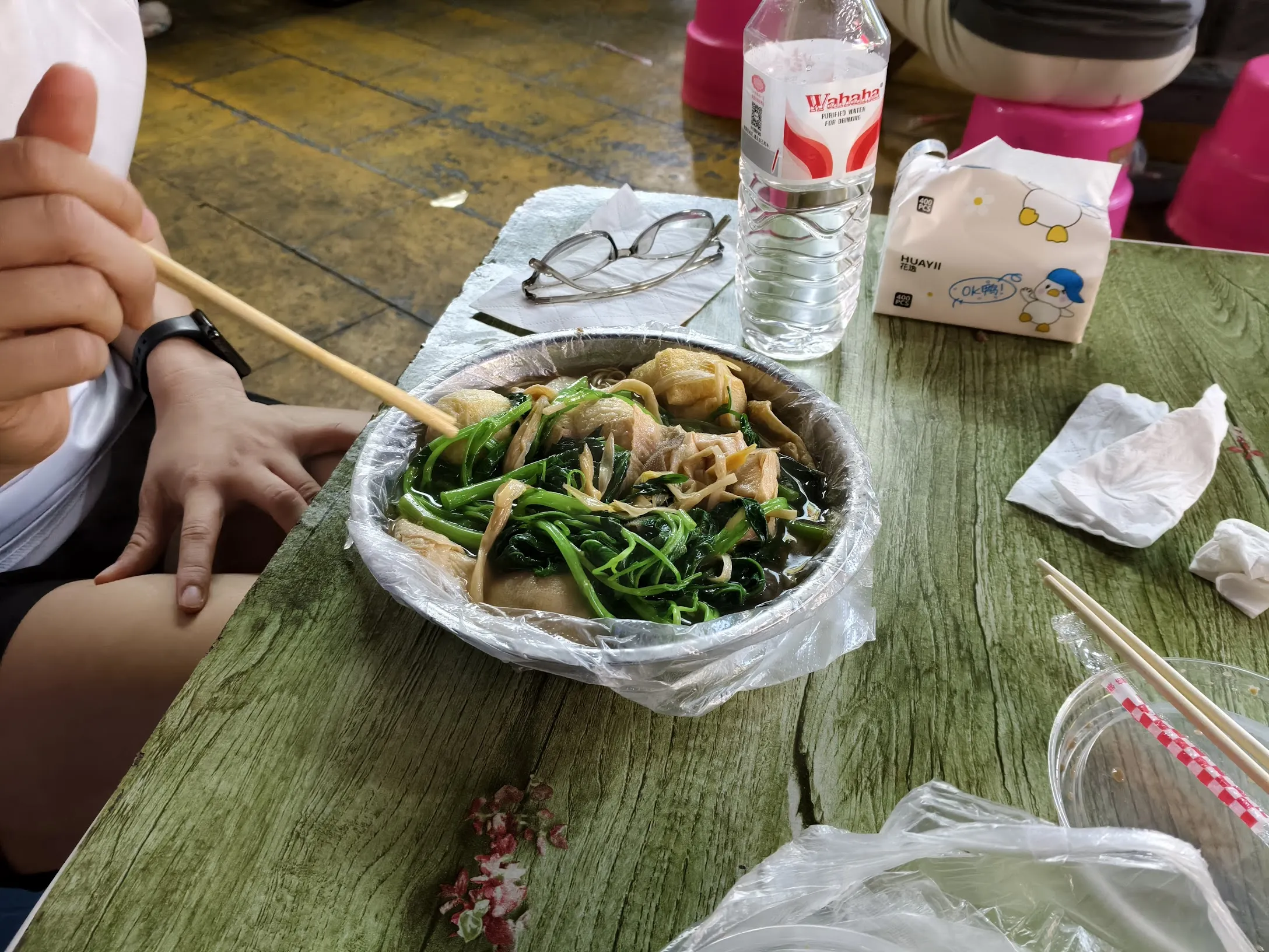 Lingling took me to eat beef offal after badminton