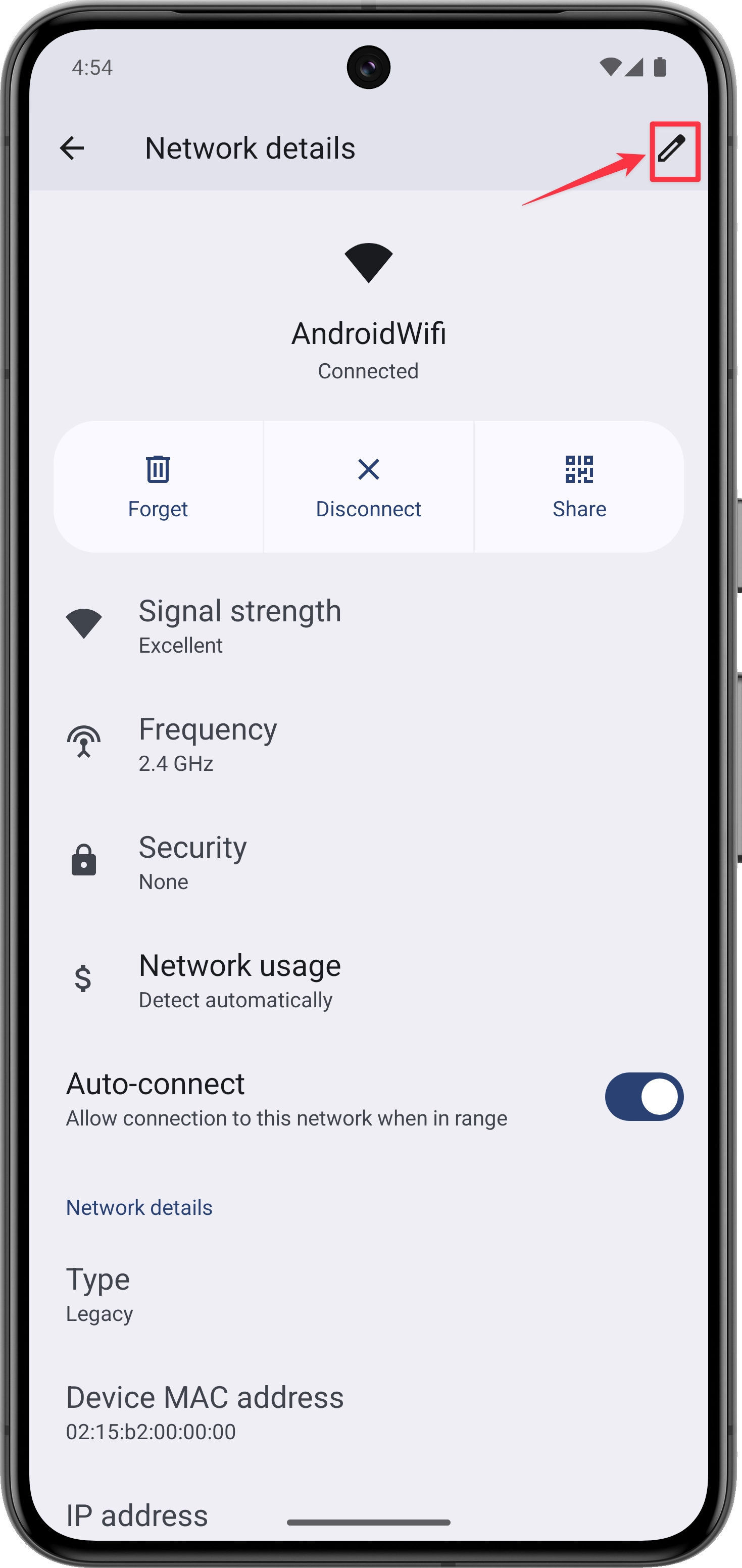 打开网络高级选项