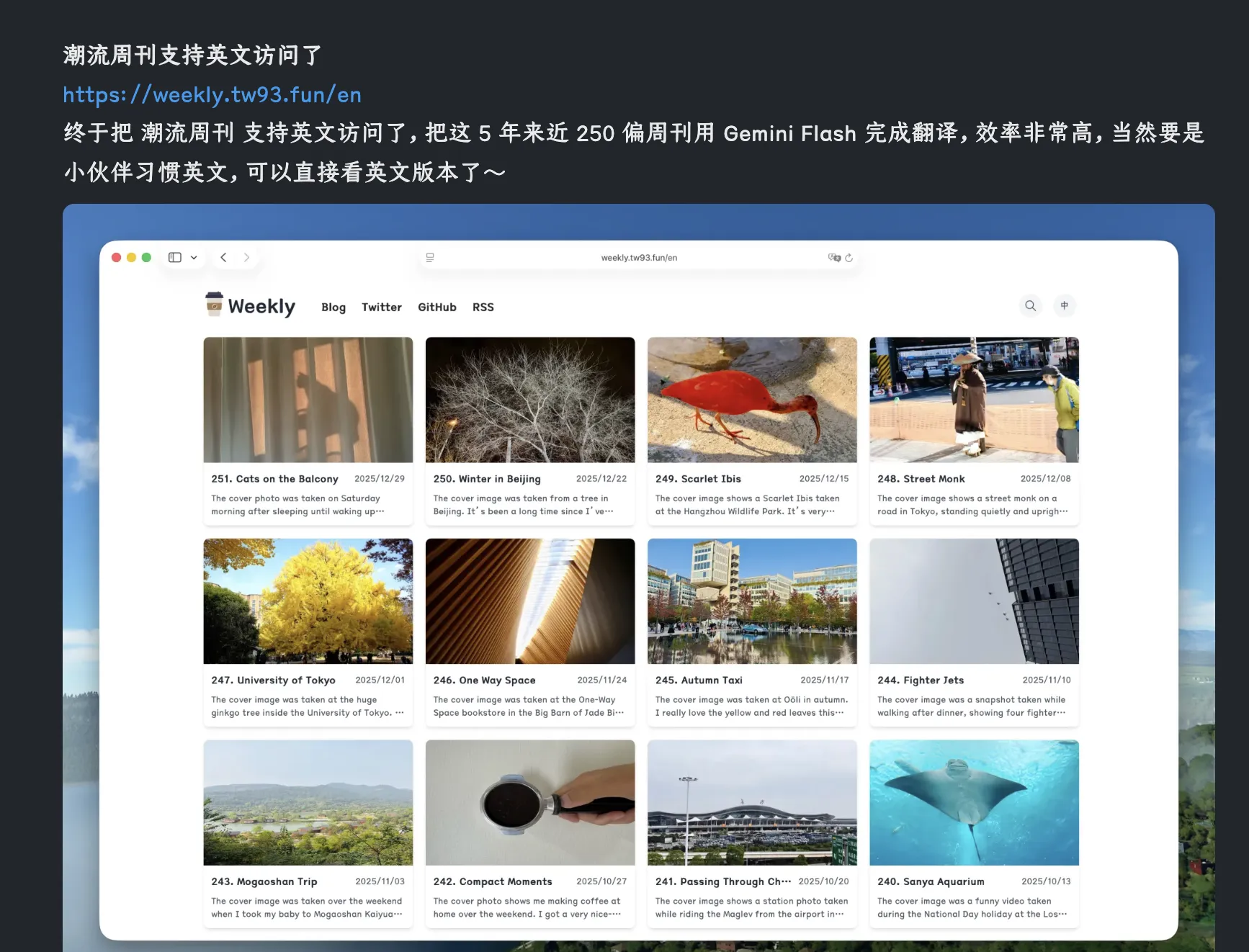 Inspiration for site internationalization