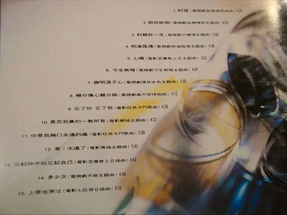 王杰1992影视金曲专辑Flac无损下载:15首经典影视神曲一次听个够