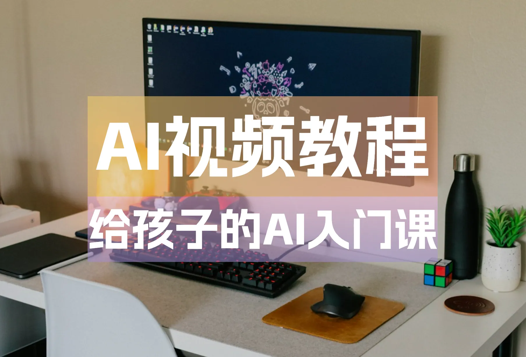 AI视频教程MP4：肖妍然给孩子的AI入门课8大创意项目实操