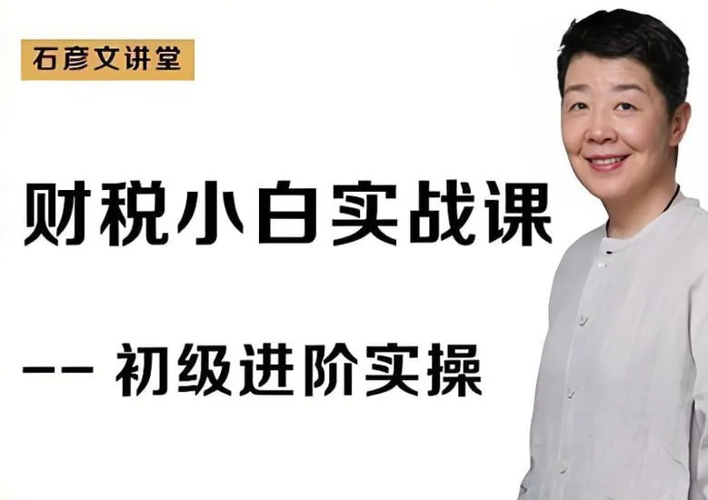 石彦文财税小白实战课封面