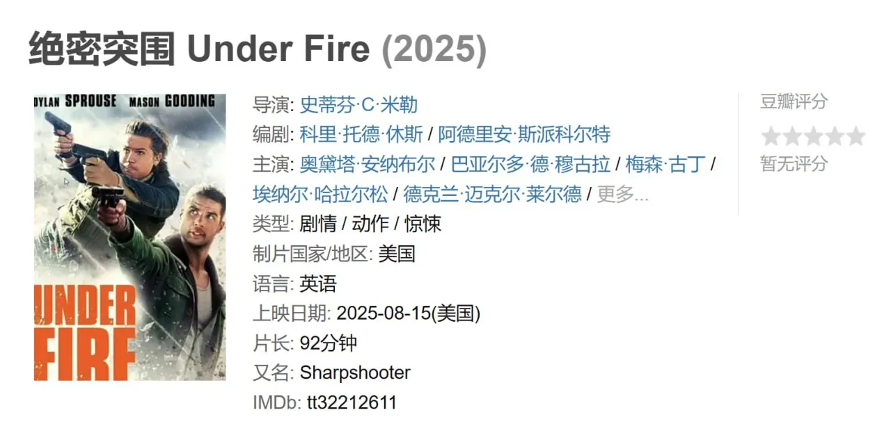 绝密突围 Under Fire (2025动作巨制) 1080P