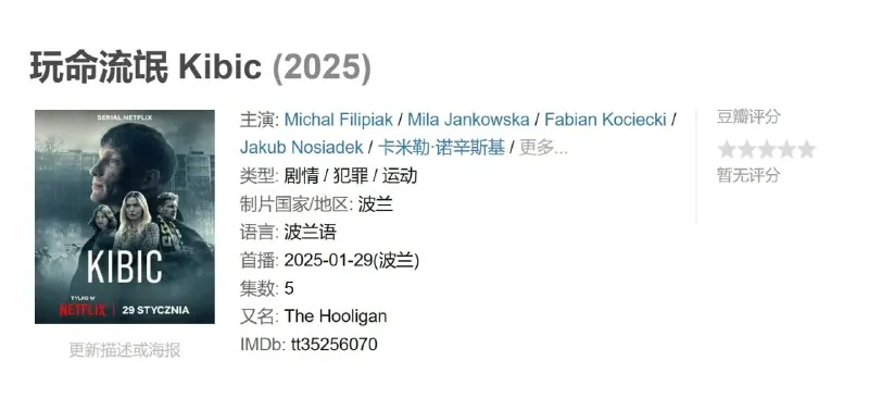 玩命流氓 Kibic2025波兰黑帮青春片