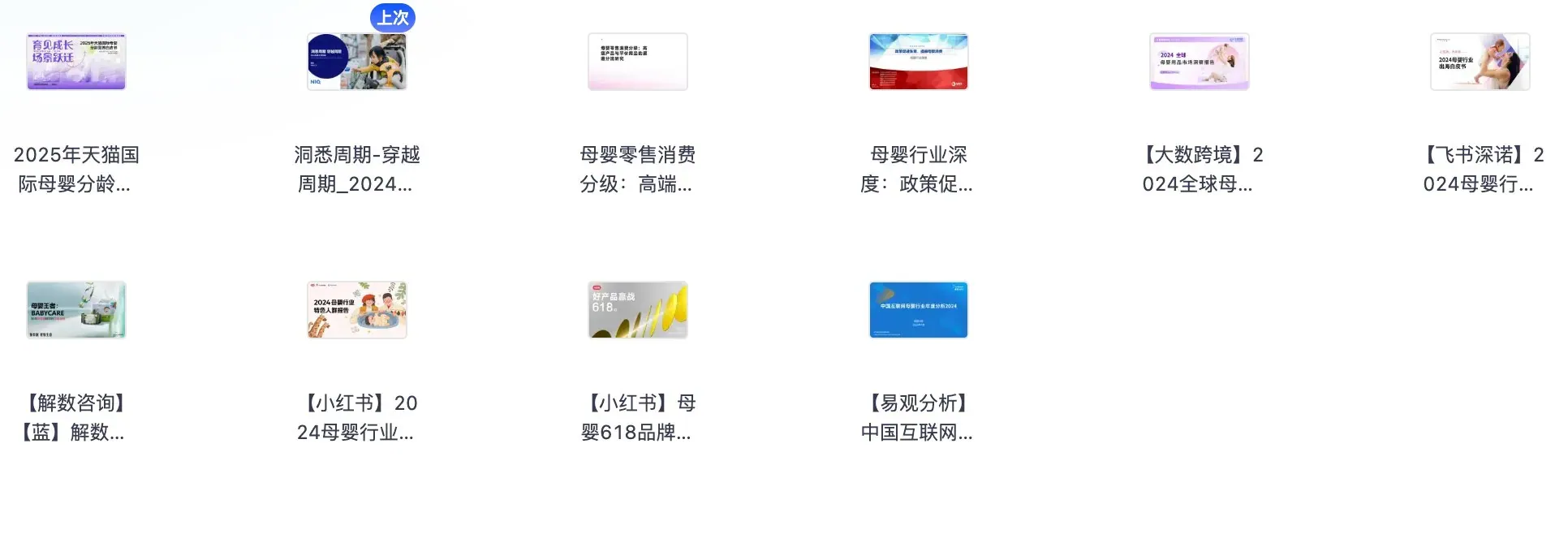 2025母婴行业报告合集封面