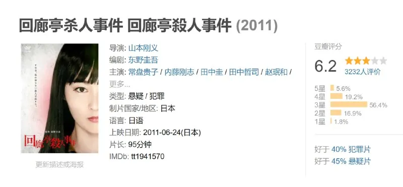 回廊亭杀人事件电影海报