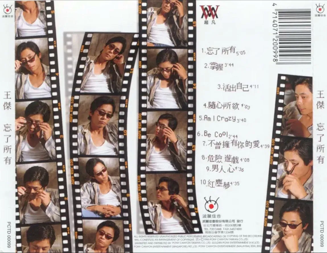 王杰1996经典专辑《忘了所有》Flac无损下载:华语乐坛永恒的金嗓子